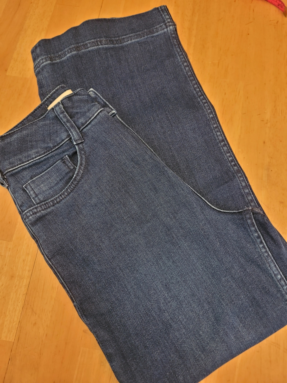 Pilcro Womens Dark Blue Denim Jeans